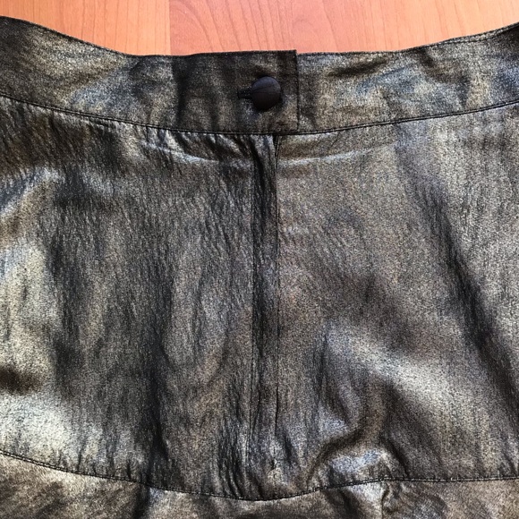 ALFRED SUNG | Vintage Satiny Deep Green Alfred Sung Flouncy Swing Skirt Size 8 - Picture 10 of 13